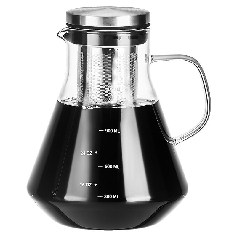 Jarra de café de vidrio graduado