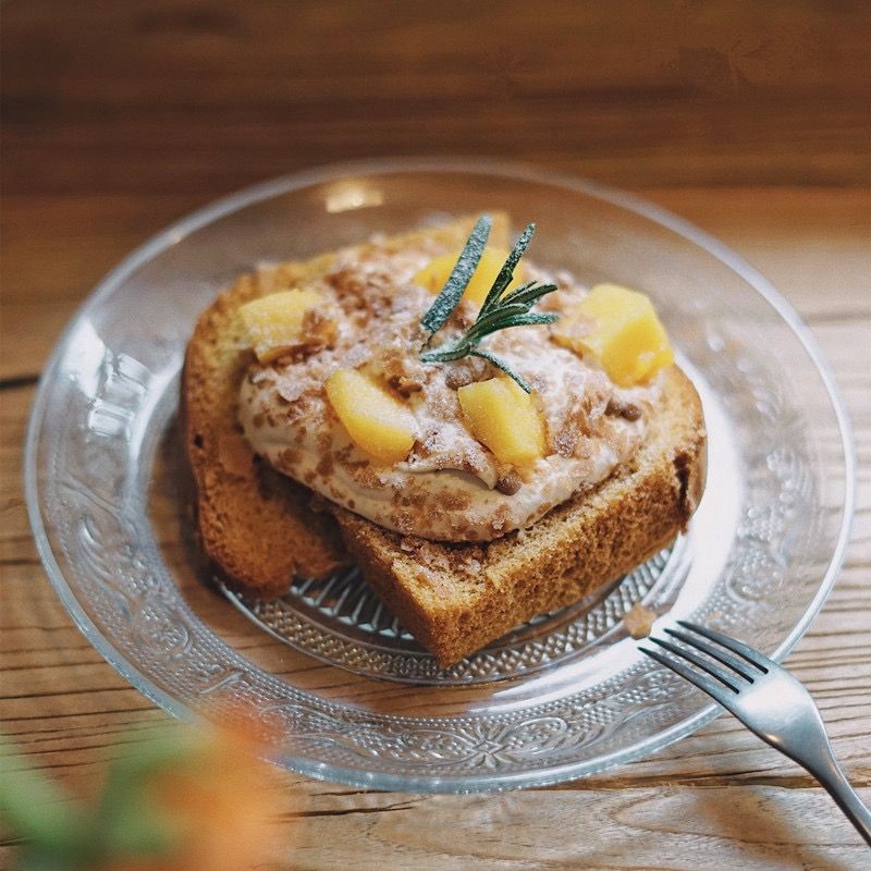 Plato de vidrio para postre de té de la tarde