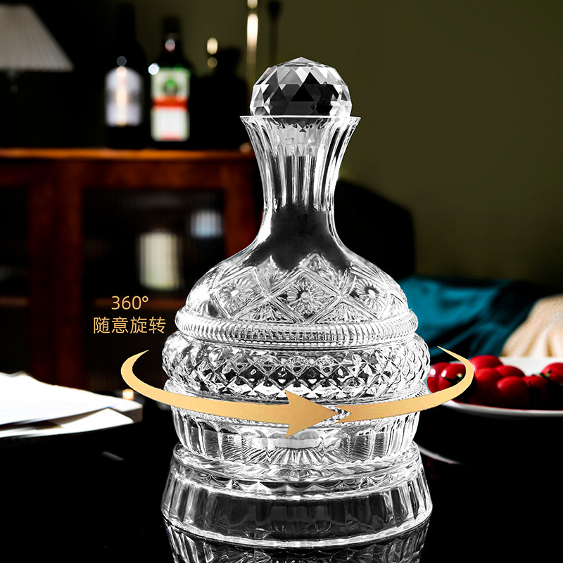 Olla de adornos de divisor de vino de vino giratorio de alta gama