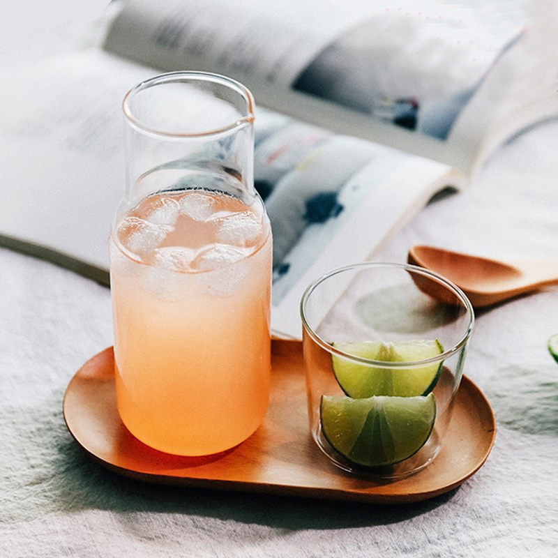 Hervidor frío de vidrio de borosilicato para el hogar, una taza, una taza