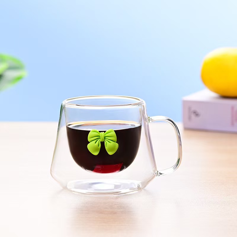 Taza de leche personalizada con lazo