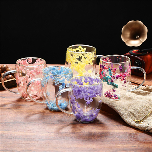 Taza de agua de vidrio Petal Quicksand